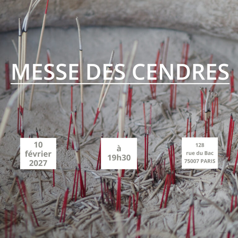 Messe des Cendres et bol de riz 2027